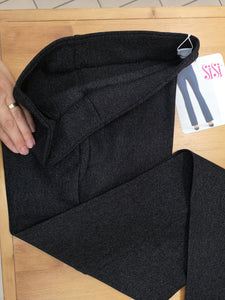 Leggings pantalone svasato SISI in blu jeans o nero melange