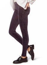 Carica l&#39;immagine nel visualizzatore di Gallery, Leggings pantalone in velluto a coste Philippe Matignon verde bosco e bordeaux
