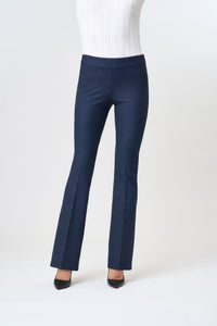 Leggings pantalone svasato SISI in blu jeans o nero melange